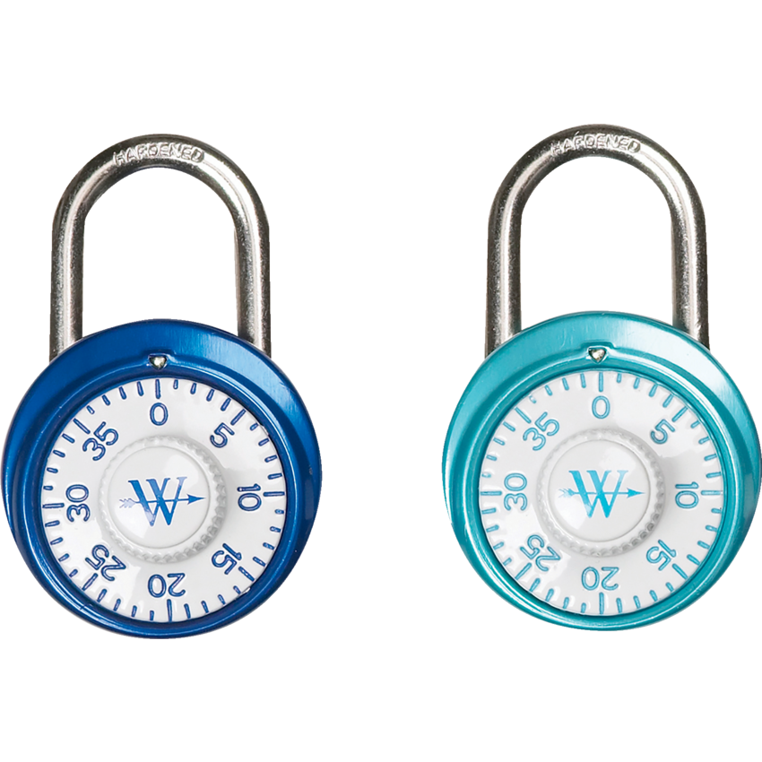 Westcott® Combination Padlock 1-7/8" Assorted Colours