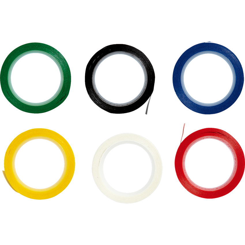 CThru® Artist Tape 1/8" x 324" Assorted Colours 6/pkg