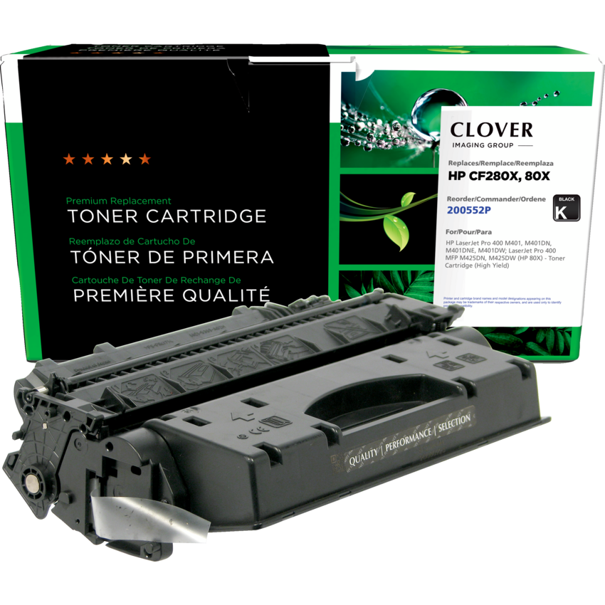 Clover Imaging Remanufactured Laser Cartridge (HP 80X) High Yield Black