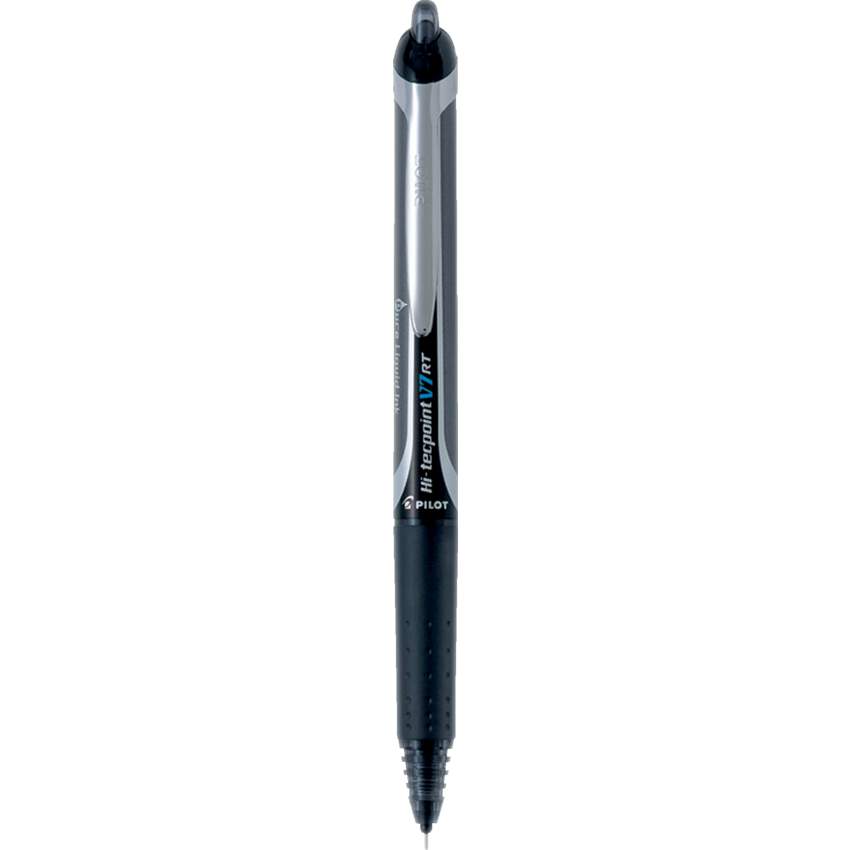 Pilot® Hi-Tecpoint Retractable Roller Pens 0.7mm Black