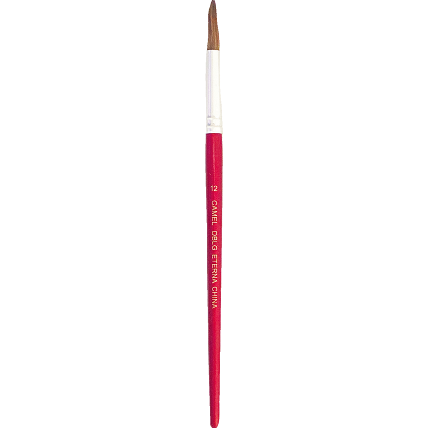 DBLG Round Camel Hair Paint Brush #12 Red 12/box