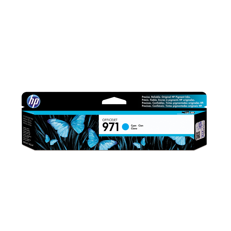 HP Inkjet Cartridges #971 Cyan
