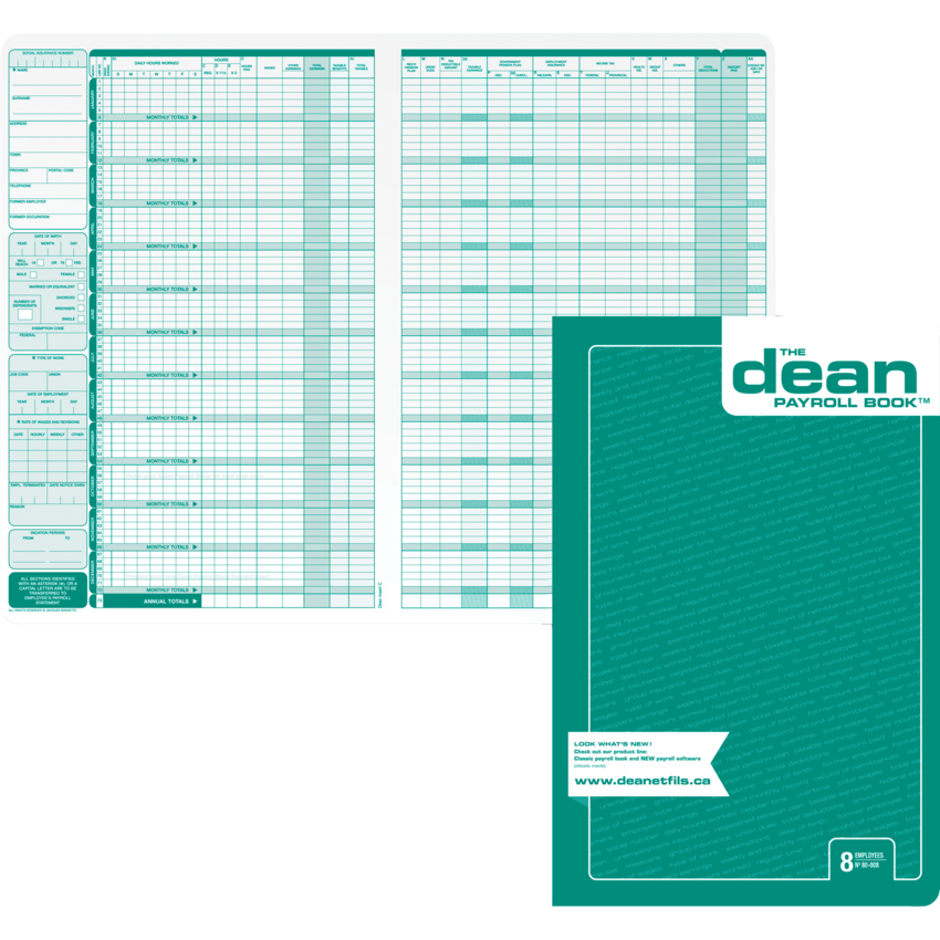 Dean Payroll Book 8 Employees English