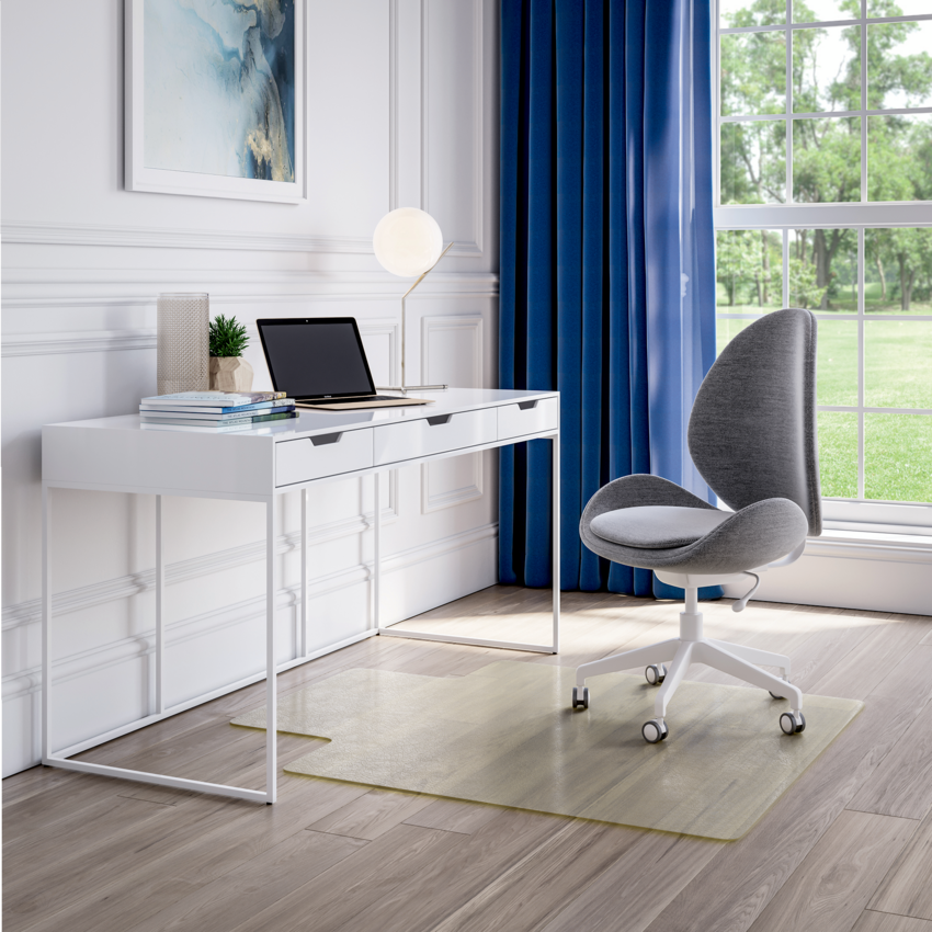Deflecto® OceanMat Chair Mats for Hard Floor Lipped 45" x 53"