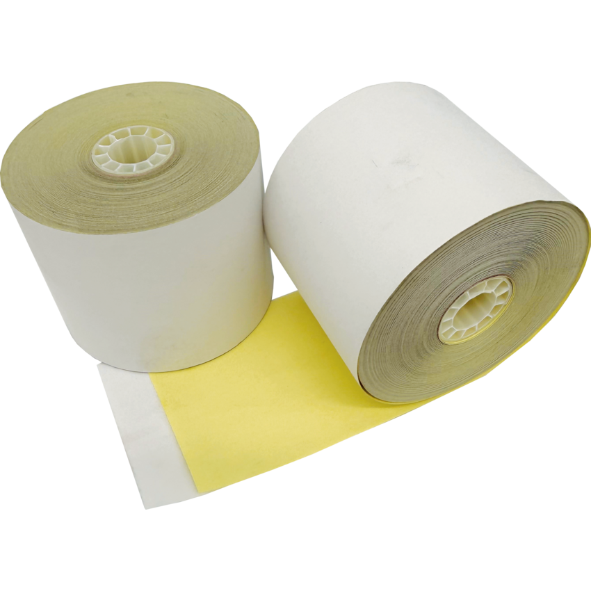Custom Paper Carbonless POS Rolls 2-Ply 2-1/4" x 90' 50/box