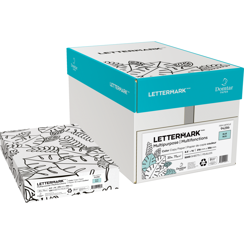 Domtar Lettermark™ Colors Multipurpose Coloured Paper Legal Blue 500/pkg