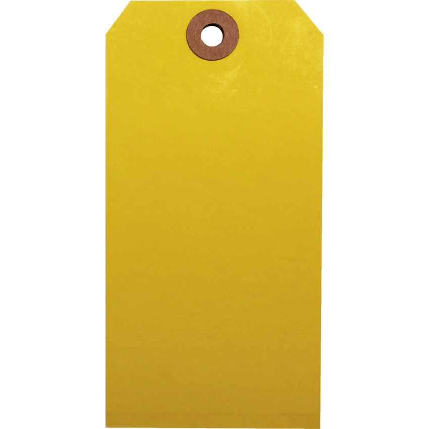 Shipping Tags #5 4-3/4" x 2-3/8" Yellow 1000/cse