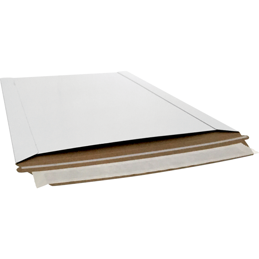 StayFlat® Mailers Lip and Seal 9-3/4" x 12-1/4" White 100/cse