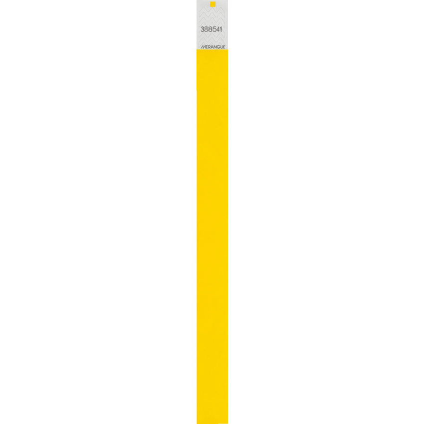 Merangue Security Wristbands Yellow 100/box