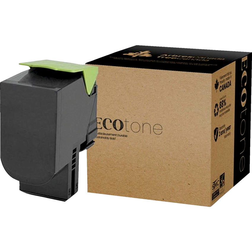 EcoTone® Remanufactured Laser Cartridge (Lex 71B10K0) Black