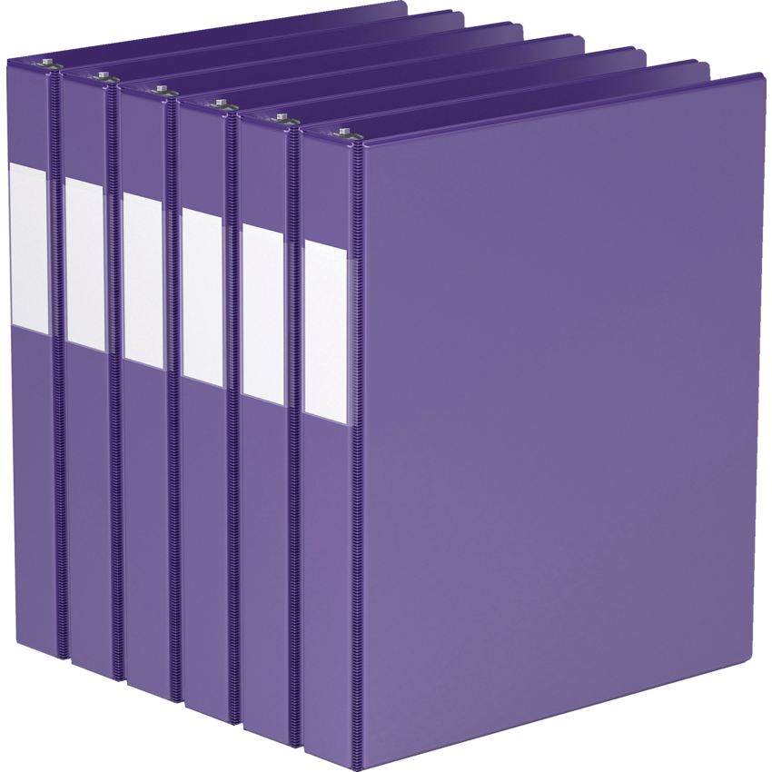 Davis Group® Essential Angle D-Ring Binder 1" Purple