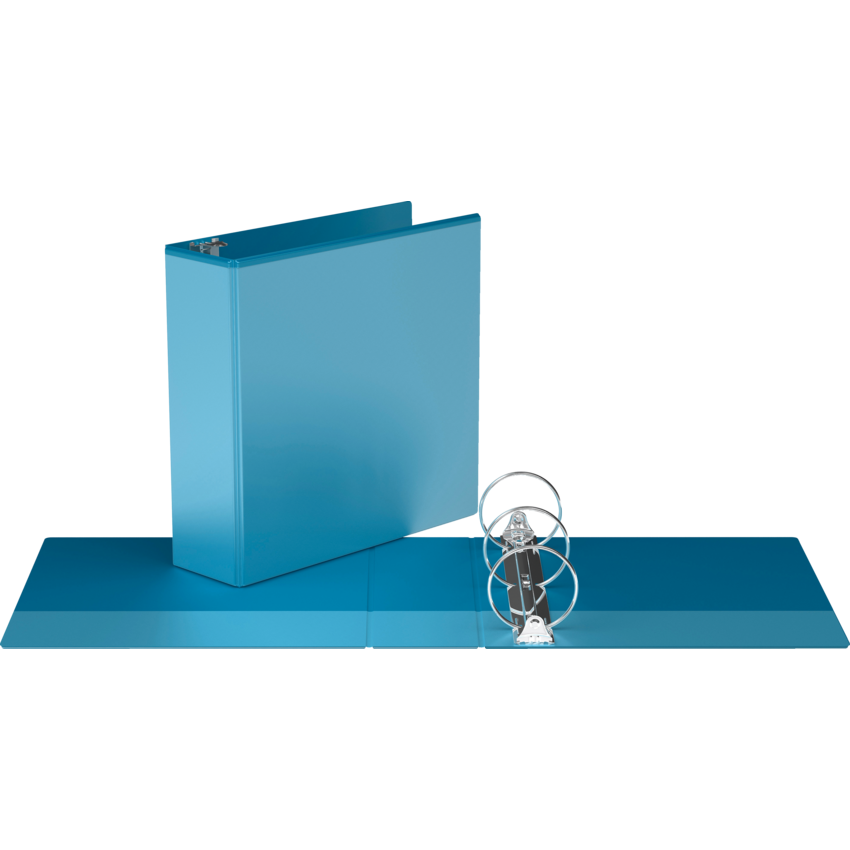Davis Group Easyview® Premium Round Ring Binders Turquoise Blue