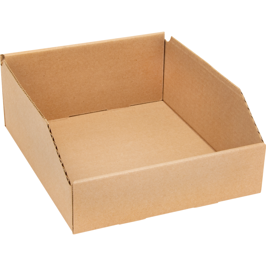 Mitchel Lincoln Deep Corrugated Parts Bin 11-3/4"W x 11-1/4"D x 4-1/2"H Beige