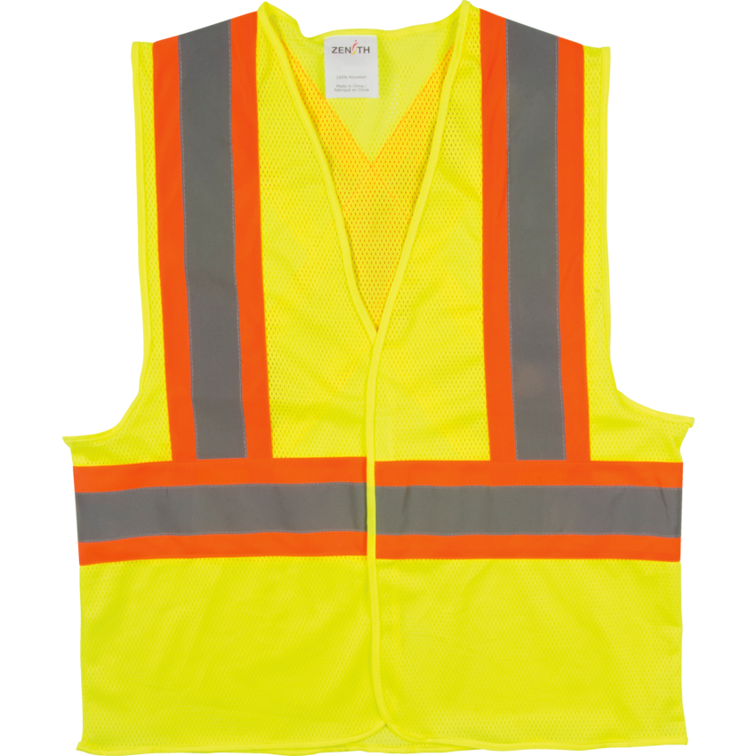 Zenith® Traffic Safety Vest Large Lime Yellow