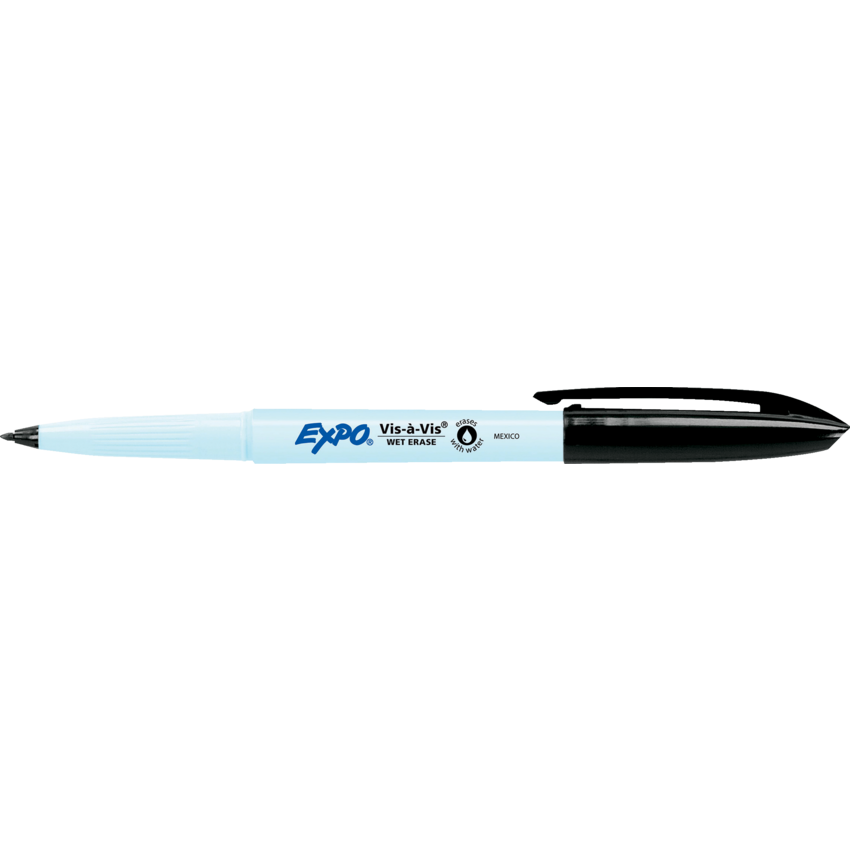 Expo® Vis-à-Vis® Marker Black 12/box