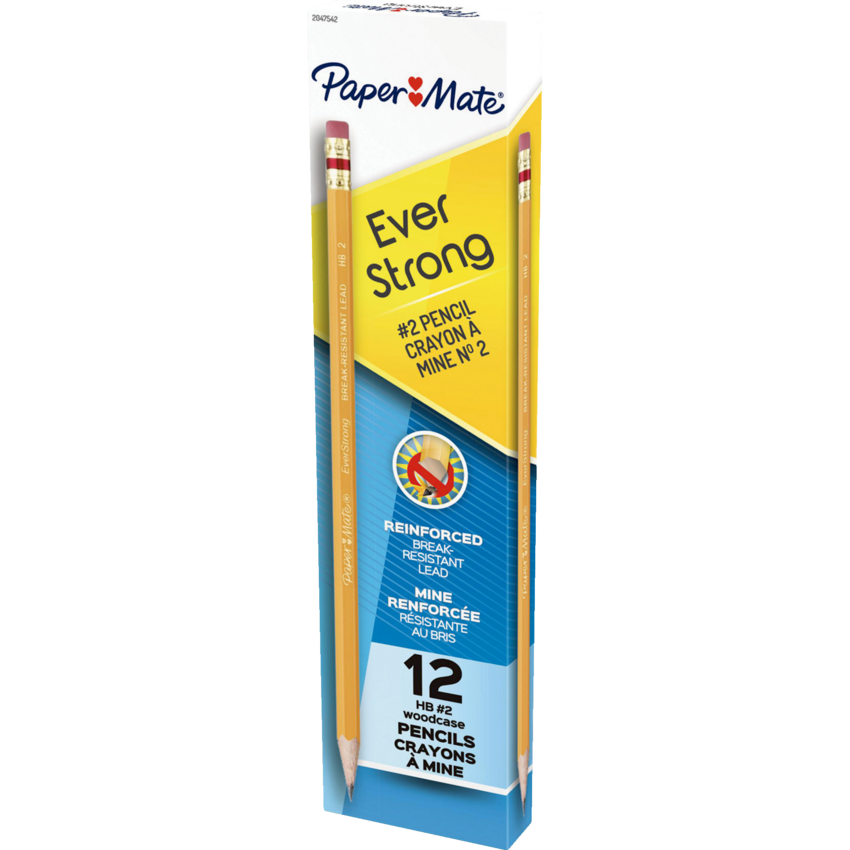 Paper Mate® EverStrong Wood Pencils #2 HB 12/pkg