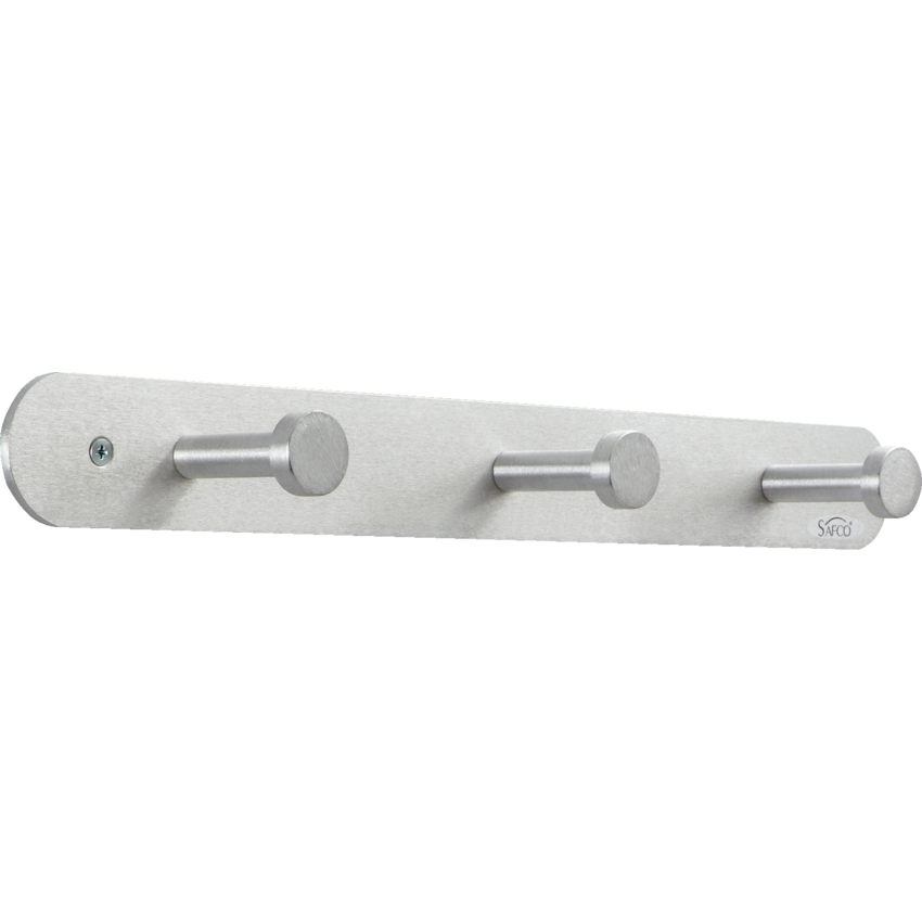 Safco® Nail Head Coat Hook 3-Hook Satin Aluminum