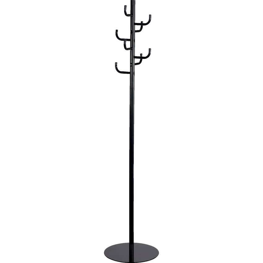 Safco® Hook Head Coat Rack Black
