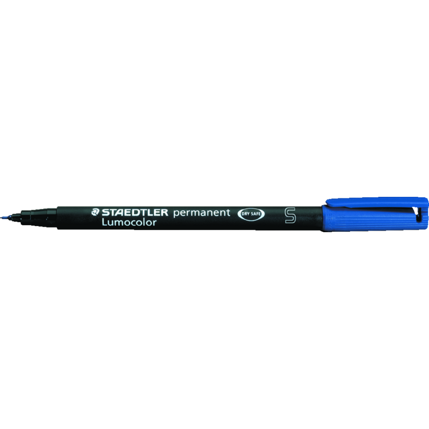 Staedtler® Lumocolor® Markers Permanent Super-Fine Tip Blue