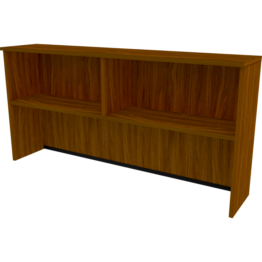 Heartwood Innovations Series Hutch 72"W x 15"D x 36"H Black Walnut