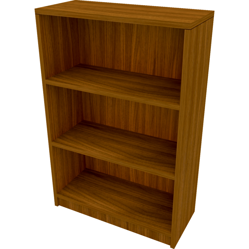Heartwood Innovations Bookcase 3-Shelf  32"W x 14"D x 48"H Black Walnut