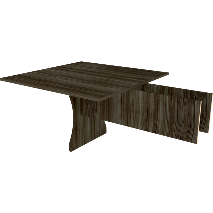 Heartwood Innovations Series Boardroom Table 48" Extension Grey Dusk