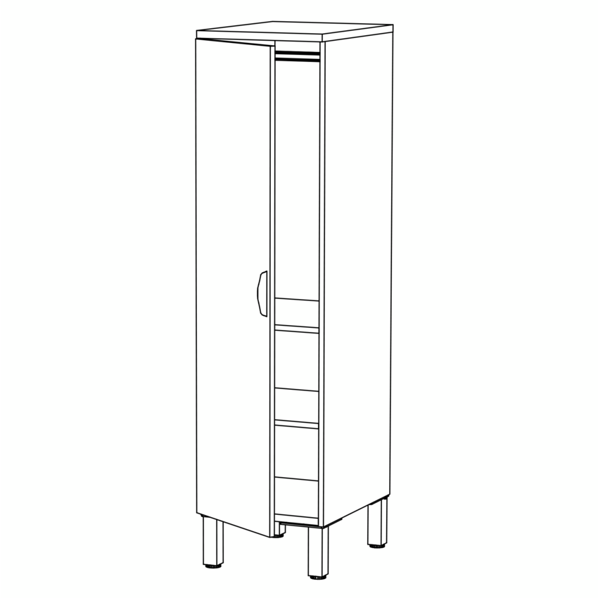 Heartwood Levels Series Tiered Workstations Wardrobe Storage Black Walnut