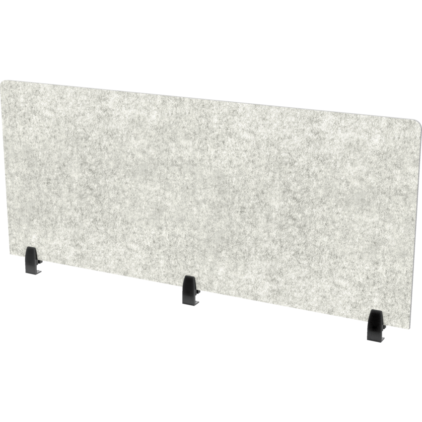 Heartwood Innovations Acoustic Panel Edge Mount 25"H x 60"W Storm Grey_Black