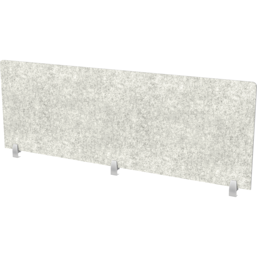 Heartwood Innovations Acoustic Panel Edge Mount 25"H x 72"W Storm Grey