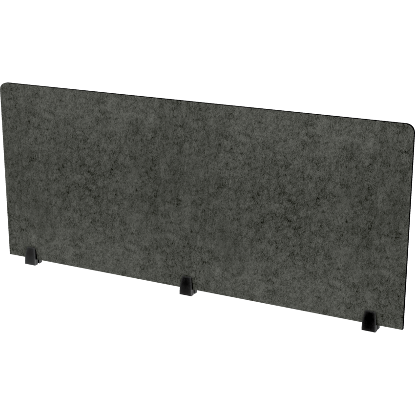 Heartwood Innovations Acoustic Panel Top Mount 25"H x 60"W Charcoal Grey