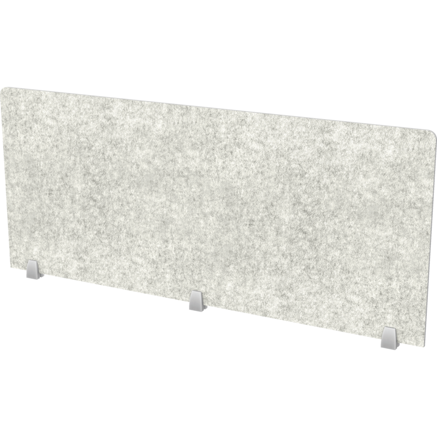 Heartwood Innovations Acoustic Panel Top Mount 25"H x 60"W Storm Grey