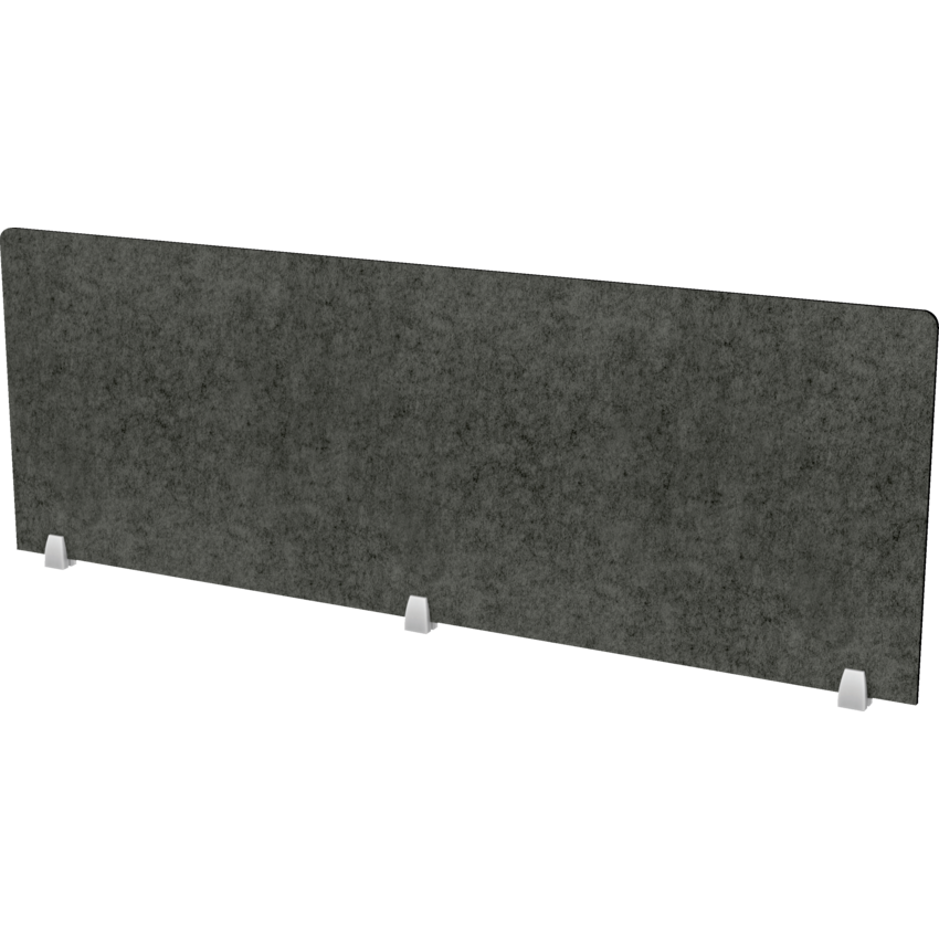 Heartwood Innovations Acoustic Panel Top Mount 25"H x 72"W Charcoal Grey