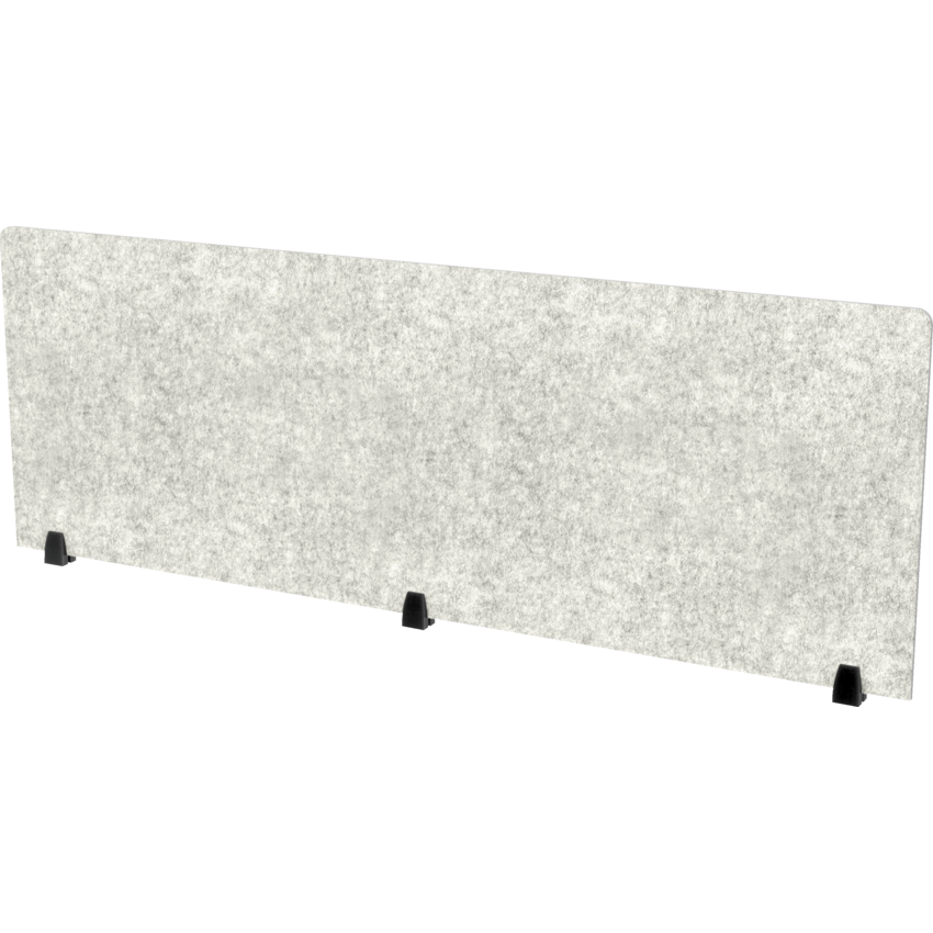 Heartwood Innovations Acoustic Panel Top Mount 25"H x 72"W Storm Grey_Black