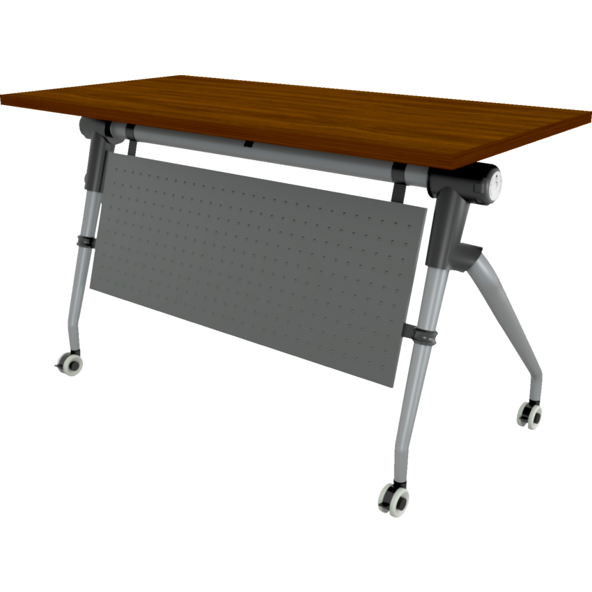 Heartwood Tucana Elite Flip-Top Training Table 24"W x 48"D x 29-1/2"H Black Walnut