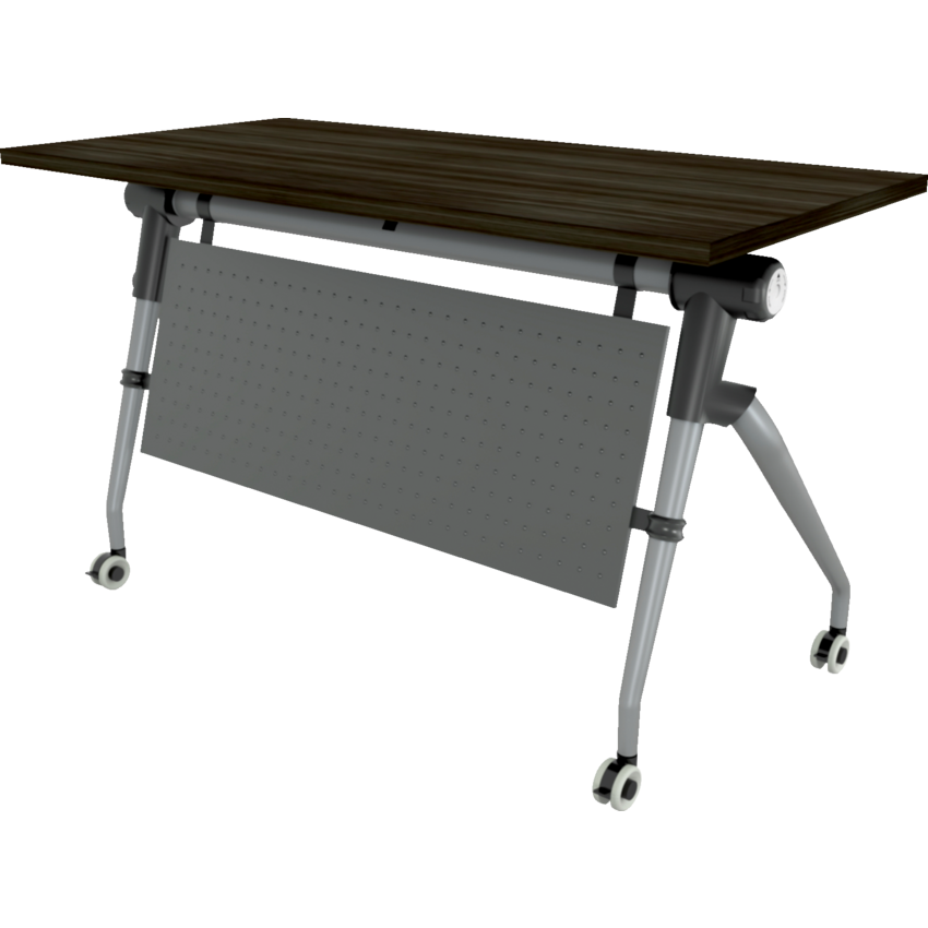 Heartwood Tucana Elite Flip-Top Training Table 24"W x 48"D x 29-1/2"H Grey Dusk