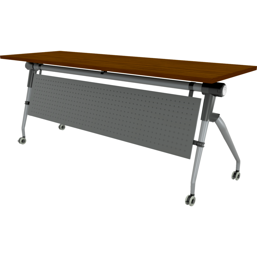 Heartwood Tucana Elite Flip-Top Training Table 24"W x 72"D x 29-1/2"H Black Walnut