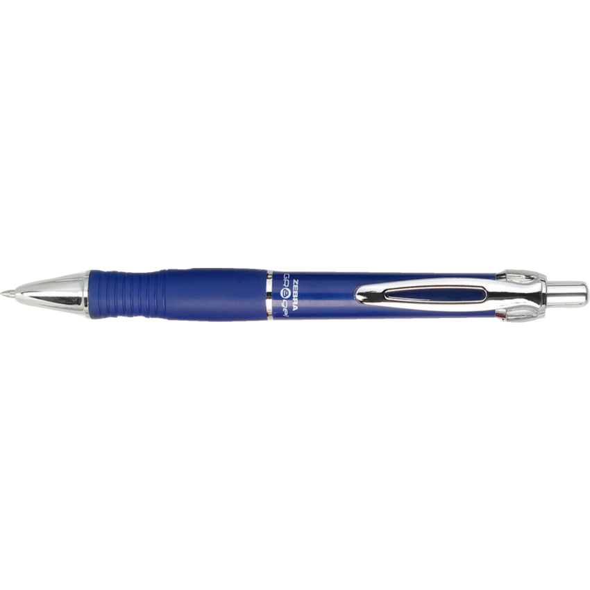 Zebra GR8 Retractable Gel Pens 0.7 mm Blue 4/pkg