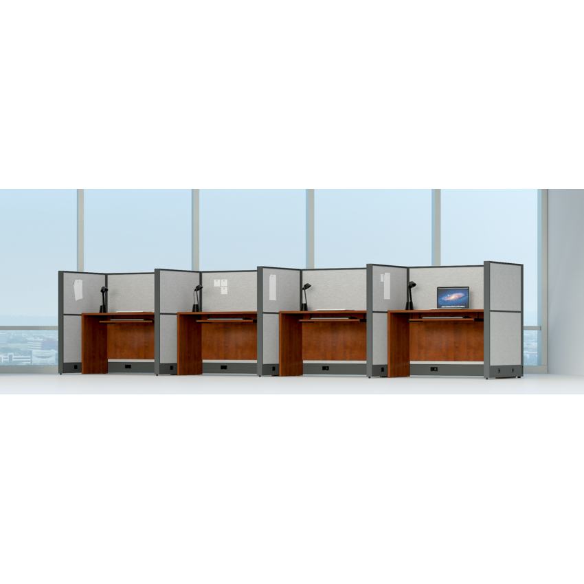 Heartwood FrameWorks Wall Panel System 2-Panel Cubical Add-On Charcoal/Grey